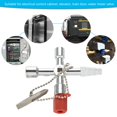 thumbnail image 1 of Clé de Commutation Multi-Usages, Clé d'Ascenseur d'Armoire Électrique Carrée Universelle 5 en 1 avec Accessoires, 1 of 8