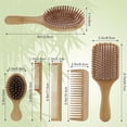 thumbnail image 2 of Peine De Madera para Masaje, Cepillo para El Cabello, Peine para Masaje con Bolsa De Aire, Cepillos para El Cabello Antiestáticos, Peine para Masaje del Cuero Cabelludo, Herramienta De Peina, 2 of 4