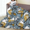 thumbnail image 6 of Fuzoiu Squirrel And Leaves Print Ultra-Soft Micro Fleece Blanket,All Seasons Flannel Throw, Lightweight Blanket for Bed, Sofa, Couch, Movie Night, Camping, and Travel-50"x40", 6 of 7