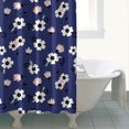 thumbnail image 4 of Pioneer Flower Floral Print Pattern Shower Curtain 72"x84", Bathroom Decorative Shower Curtain Set with 12 Hooks, Waterproof Washable, 4 of 6