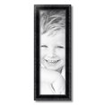 thumbnail image 2 of ArtToFrames 7" x 22" Black Engraved Edges Picture Frame, 7x22 inch Black Wood Poster Frame (WOM-4055), 2 of 8