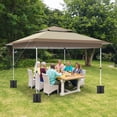 thumbnail image 2 of LAZY BUDDY Ez Set-up Pop up Canopy Tent, 12' x 12' Pop up Gazebo Outdoor Instant Shelter Folding Canopy Tent with Wheeled Bag, 2 of 11