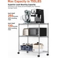 thumbnail image 4 of Simple Deluxe Shelf Shelving Unit Heavy Duty Storage Shelving Metal Wire Shelving Storage Organizer Standing Rack for Kitchen Office and Garage &#&# x &# x &# B, 4 of 8
