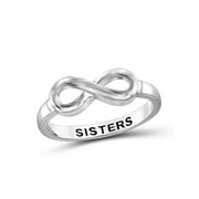 Sisters Infinity Ring In Sterling Silver
