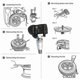 thumbnail image 4 of 4Pc TPMS Tire Pressure Sensor for I30 I55 Venga Sorenta Picanta Ceed 529333N100 52933-2M650, 4 of 5