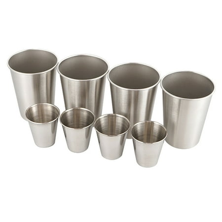 

1 Set Stainless Steel Wine Cups Outdoor Water Mugs Portable Cups Picnic Cup