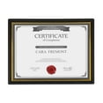 thumbnail image 2 of DesignOvation Corporate Document Frame Made to Display Standard Certificates, Black 8.5x11, Set of 12 Ready To Use Horizontally or Vertically, 2 of 6