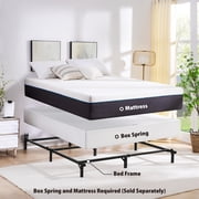 Mainstays 7 Twin/Full/Queen Size Adjustable Metal Bed Frame, Black, BOX SPRING REQUIRED (SOLD SEPARATELY)