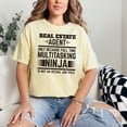 thumbnail image 2 of Real Estate Agent Multitasking Ninja, Butter Comfort Colors T-Shirt, Small, 2 of 3
