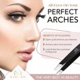 thumbnail image 2 of Majestic Bombay Stainless Steel Slant Tweezers for Women and Men, Black 2pcs., 2 of 6