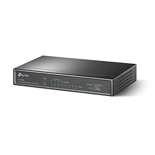 TP-LINK TL-SG1008P 8-Port Gigabit Desktop POE Switch with 4 PoE Ports - 8 Ports - 4 x POE - 4 x RJ-45 - 10/100/1000Base-T - Desktop