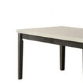 thumbnail image 3 of Acme Nolan Dining Table in White Marble Top & Salvage Dark Oak Finish Indoor 64"L x 38"W x 30"H, 3 of 8