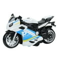 thumbnail image 1 of Children Motorcycle Toy Great Detail Lighting Sound Effects Inertial High Simulation 3D Effect Entertainment Educational Kids Pull Back Motorbike Model Party Favors, 1 of 8