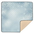 thumbnail image 6 of WOBOGO Light Blue Background with Snowflakes Baby Playmats Extra Large Waterproof Rollable Activity Pads for Toddlers 50×50inch, 6 of 7