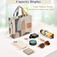 thumbnail image 5 of FORMRS Womens Corduroy Tote Bag Crossbody Shoulder Handbag with Pocket, Abstract Shapes, 5 of 7