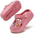thumbnail image 3 of CERYTHRINA Womens Platform Clogs 2 in High Heels Mules Gardener Platform with Casual Clogs Red 39, 3 of 9