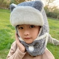 thumbnail image 4 of Baby Hat Ear Protection Cute Extra Thick Warm Child Headwear for Winter, 4 of 10