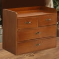 thumbnail image 1 of Organizador de cajones de escritorio de madera, caja de almacenamiento decorativa, gabinete de organización de almacenamiento de mesa para tocador de, 1 of 8