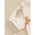 thumbnail image 6 of Suealasg Baby Girls Romper 6M 12M 18M 24M Short Sleeve Crew Neck Bunny Flower Print Bodysuit for Infant Girls Summer Clothes, 6 of 8