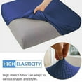 thumbnail image 3 of Eurhowing Outdoor Chair Cushion Covers 2Pcs, Waterproof Stretch Seat Cushions Slipcovers, Chair Seat Furniture Protector for Patio, Navy Blue, 3 of 9