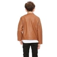thumbnail image 5 of Boys Motorcycle Biker Pu Leather Jacket, 5 of 5