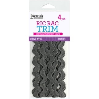  Essentials By Leisure Arts RIC Rac 11/16 4 Yards Apple - Rick  Rack Trim for Sewing - Wavy RIC rac Trim for Sewing and Crafts - RIC rac  Ribbon - Rick Rack Trim Apple