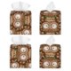 thumbnail image 2 of Balery Beautiful Owl Porta Pañuelos de Cuero con Estampado – Funda Moderna Cuadrada para Caja de Pañuelos, Dispensador 5x5x5'', 2 of 7