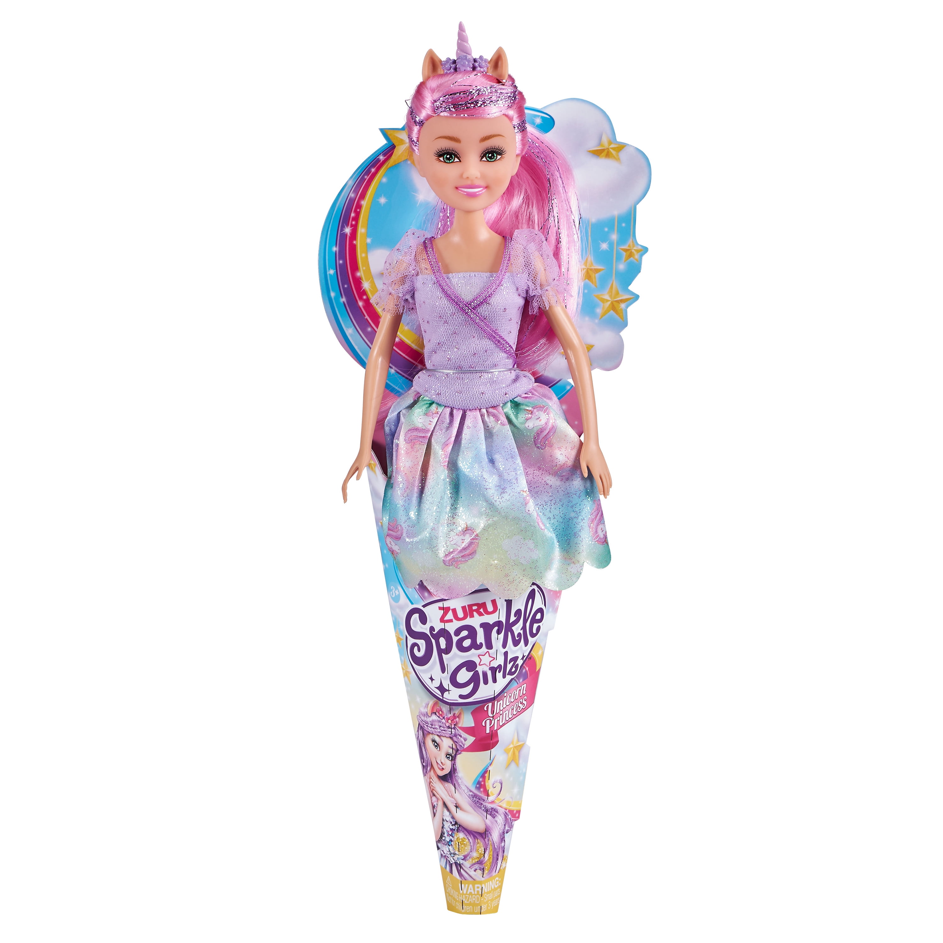 Zuru Sparkle Girlz Unicorn Princess Cupcake Doll 4.5 inch Mini Doll No.10094B
