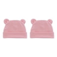 thumbnail image 4 of Qarigey Gorro para recién nacido, gorros elásticos multifuncionales de Color para niñas y niños, accesorios infantiles, gorros de moda para niños Rosado 2piezas Qarigey CBP380475, 4 of 5