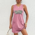 thumbnail image 2 of Vestido de Verano para Mujeres, Vestido de Cuello Redondo sin Mangas de Bolsillo de Impresión de Moda Casual Hecha de 95% Poliéster 5% Spandex para Primavera Verano, Vestido Sexy para Mujeres, 2 of 5