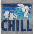 thumbnail image 2 of Sleepy Smurf 80s Cartoon Chillin Out Sweatshirt for Men or Women Brisco Brands S, 2 of 6
