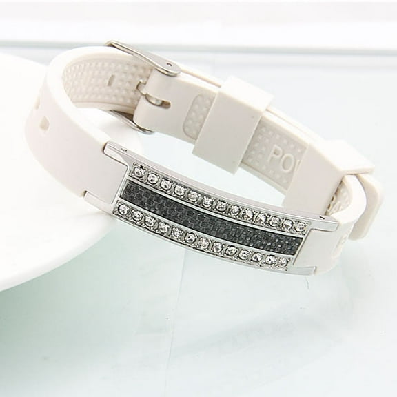 ENERGY POWER SILICON BRACELET EMF PROTECTION MAGNET THERAPY ** 4 in 1**