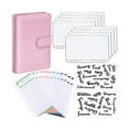 thumbnail image 1 of PU Leather Notebook Binder Budget Planner Binder Cover with Binder Pocket Personal Cash Budget Envelopes, 1 of 7