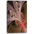 thumbnail image 2 of Belle Fleur Fractale en Beige - Impression sur Toile Florale, 2 of 3