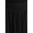 thumbnail image 2 of SOMER Skirts for Women Knee Length A-Line High Waisted Ruched Flowy Casual Midi Skirt with Pockets Spring 2026 Black, 2 of 7