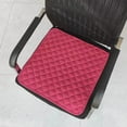 thumbnail image 3 of Tahtuvzn 17x17" Chair Cushion Solid Color Seat Thickened Padded Suitable for Office Kitchen Dining Patio, Gifts for Yourself, Red, 3 of 5