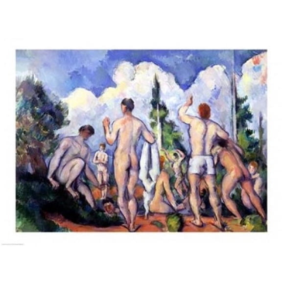 The Bathers Poster Print by Paul Cezanne - 36 x 24 in. - Large