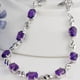 thumbnail image 5 of Pulsera de amatista Jumpingount con doble corazón chapada en platino, 5 of 6