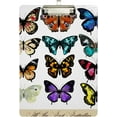 thumbnail image 2 of FMSHPON Coloured Butterflies Clipboard Hardboard Wood Nursing Clip Board and Pull for Standard A4 Letter 13x9 inches, 2 of 7