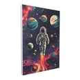 thumbnail image 2 of 12x18 inch Outer Space Astronauts Paintings On Canvas Prints,Room Decor Bedroom Accessory,Family Bedroom,Man Cave,Study,Lounge Decor Wall Art Prints Canvas Poster,For Space Enthusiasts Gifts, 2 of 6