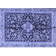 thumbnail image 1 of Ahgly Company Machine Washable Indoor Rectangle Animal Blue Traditional Area Rugs, 4' x 6', 1 of 4
