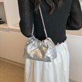 thumbnail image 2 of Bolso de hombro con cordón plisado de estilo coreano para mujer, moderno y versátil, bolso de mensajero informal de nicho de verano 2025, 2 of 5