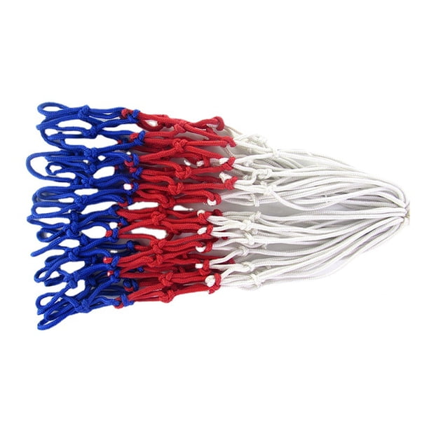 Lot De 2 Filets De Basket Tricolores Extérieur – Nylon Renforcé, Anti-UV Et Résistant Aux Intempéries