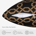 thumbnail image 5 of ZICANCN Black Track Pattern Decorative Throw Pillow Covers, Bed Couch Sofa Decorative Knit Pillow Covers for Living Room Farmhouse 24"x24", 5 of 8