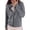 Grey, variant on Women's Casual Mesh Zip Up Hoodie Long Sleeve Sunscreen Jacket for Summer Outdoor White M