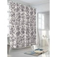 thumbnail image 3 of Spring Flowers Shower Curtain Set, Waterproof Shower Curtains for Bathroom, Farmhouse Purple Pastoral Floral Leaf Washable Fabric Cloth Bath Curtain for Bathtub Decoration with Hooks 60x72 Inches, 3 of 6