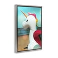 thumbnail image 3 of Stupell Industries Bohemian Unicorn Basking in Bokeh Gray Floating Frame Canvas Art, 21 x 31, by Graffitee Studios, 3 of 8