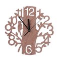 thumbnail image 1 of 22CM Stylish Wooden Tree-Shape Wall Clock Home Decoration Gift, 1 of 4