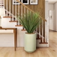 thumbnail image 2 of Pemberly Row Contemporary 56" Faux Onion Grass in Beige Rainey Planter, 2 of 2