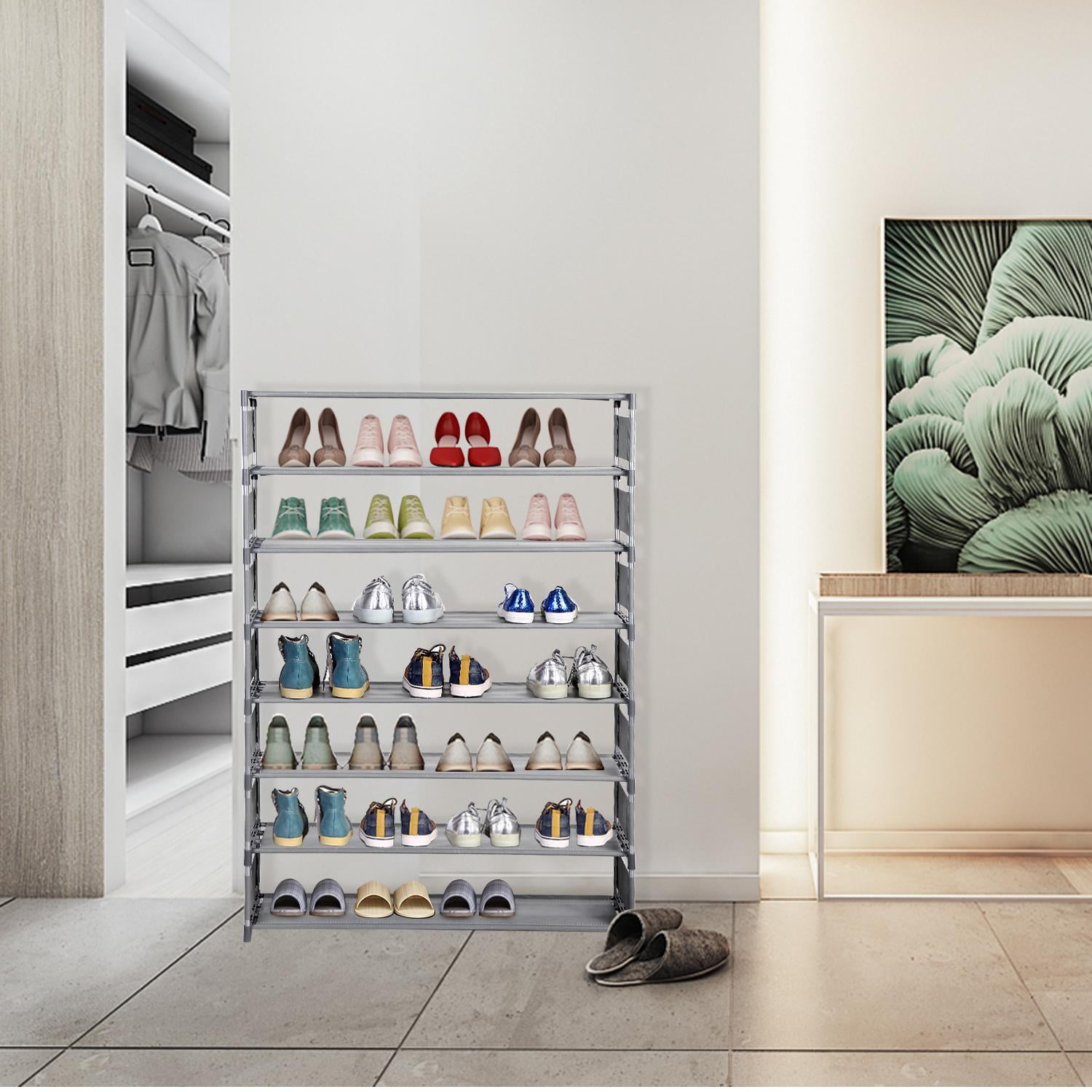 large shoe shelf